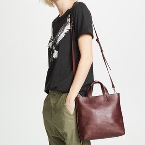 Madewell Mini Transport Crossbody in Dark Cabernet